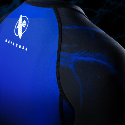 Hayabusa UFC BJJ Womens Short Sleeve Rashguard Black/Blue