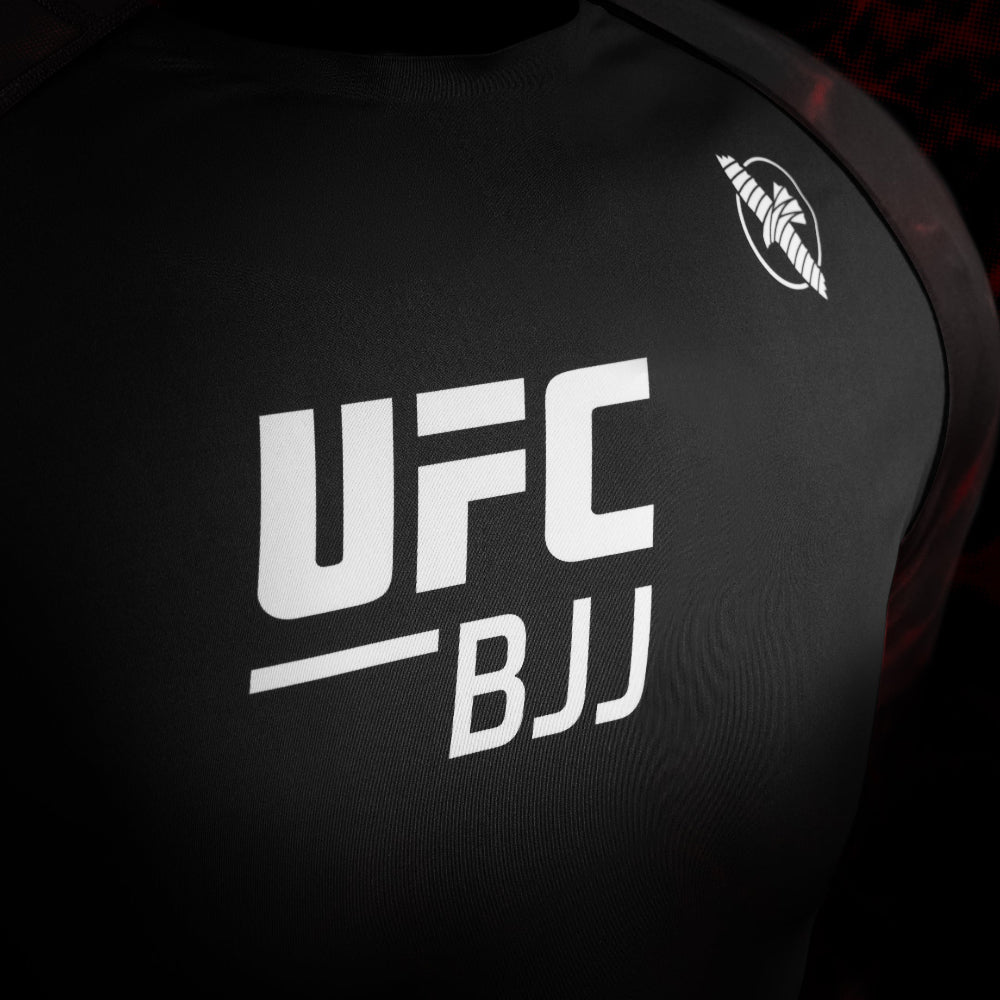 Hayabusa UFC BJJ Short Sleeve Rashguard Red