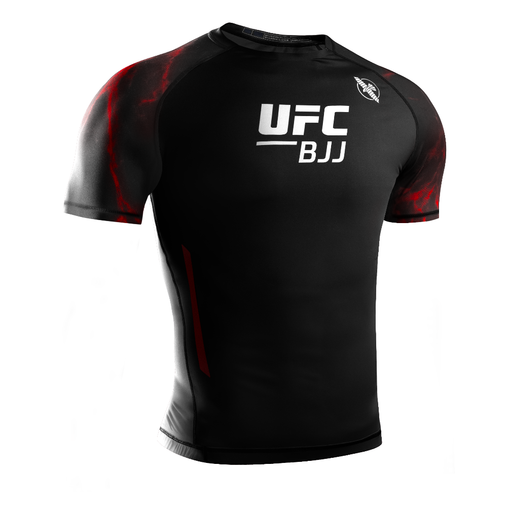 Hayabusa UFC BJJ Short Sleeve Rashguard Red