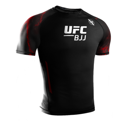 Hayabusa UFC BJJ Short Sleeve Rashguard Red