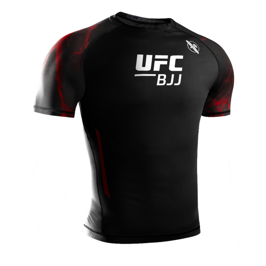 Hayabusa UFC BJJ Short Sleeve Rashguard Red