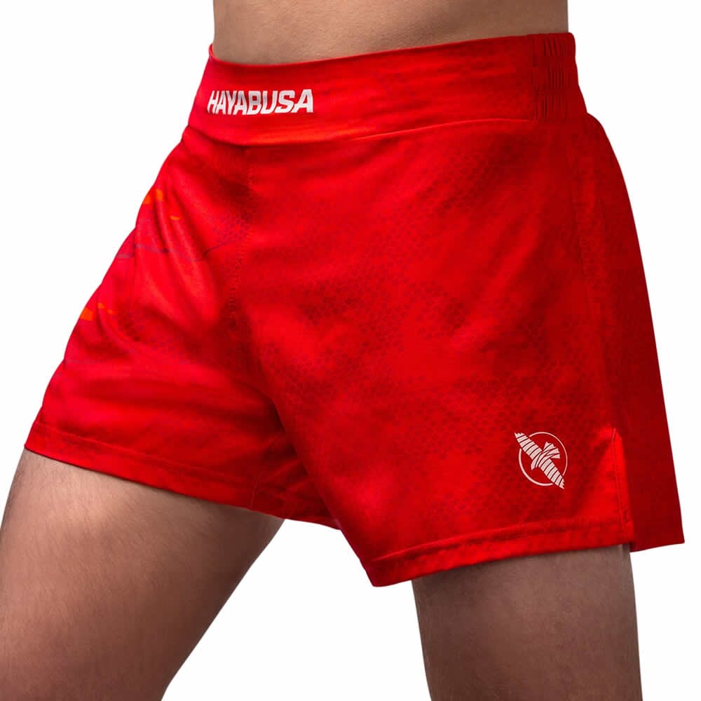 Hayabusa Arrow Kickboxing Shorts MMA Shorts Hayabusa Red 30 