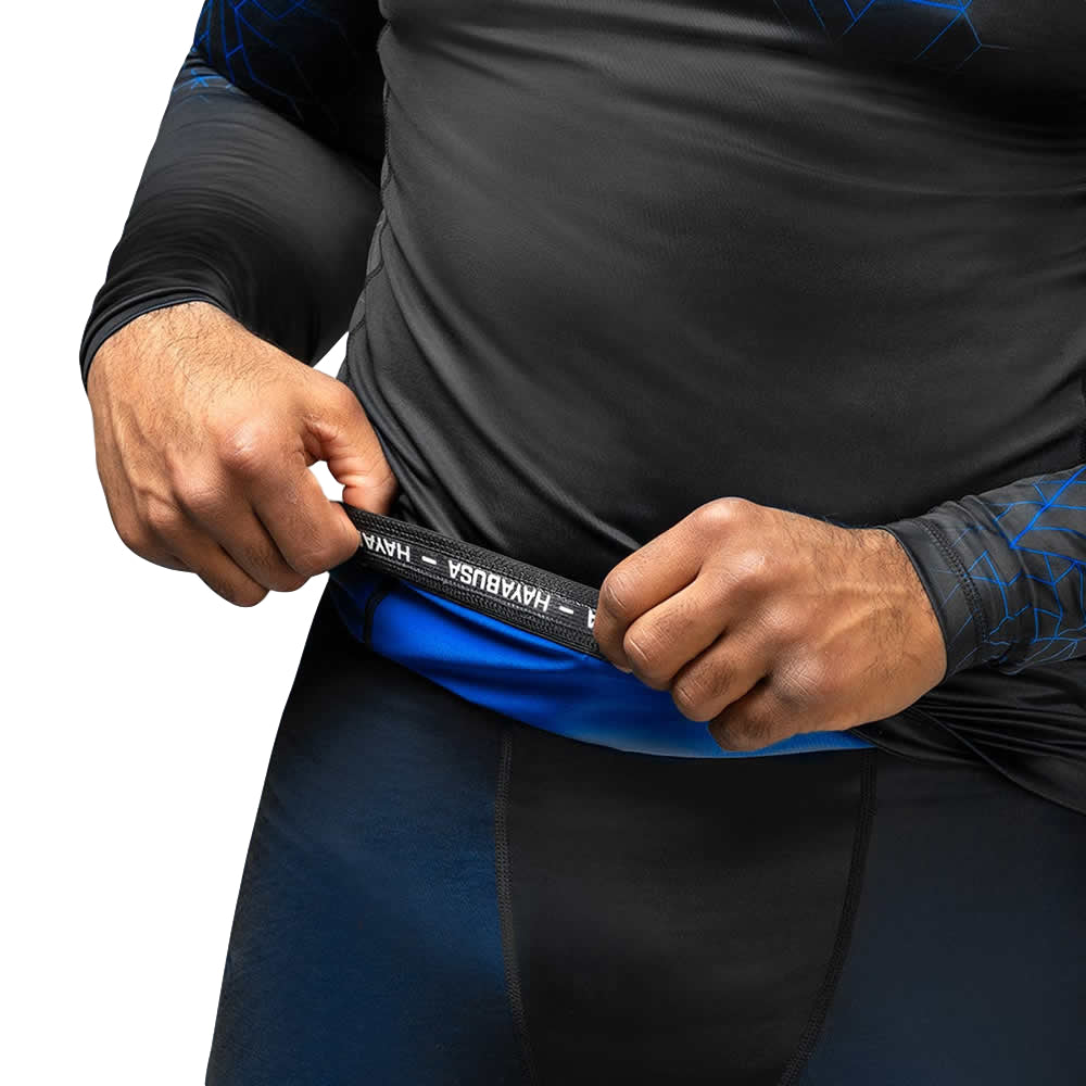 Hayabusa Geo Long Sleeve Rashguard Blue Band