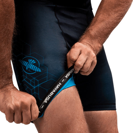 Hayabusa Geo Vale Tudo Shorts Blue Linning