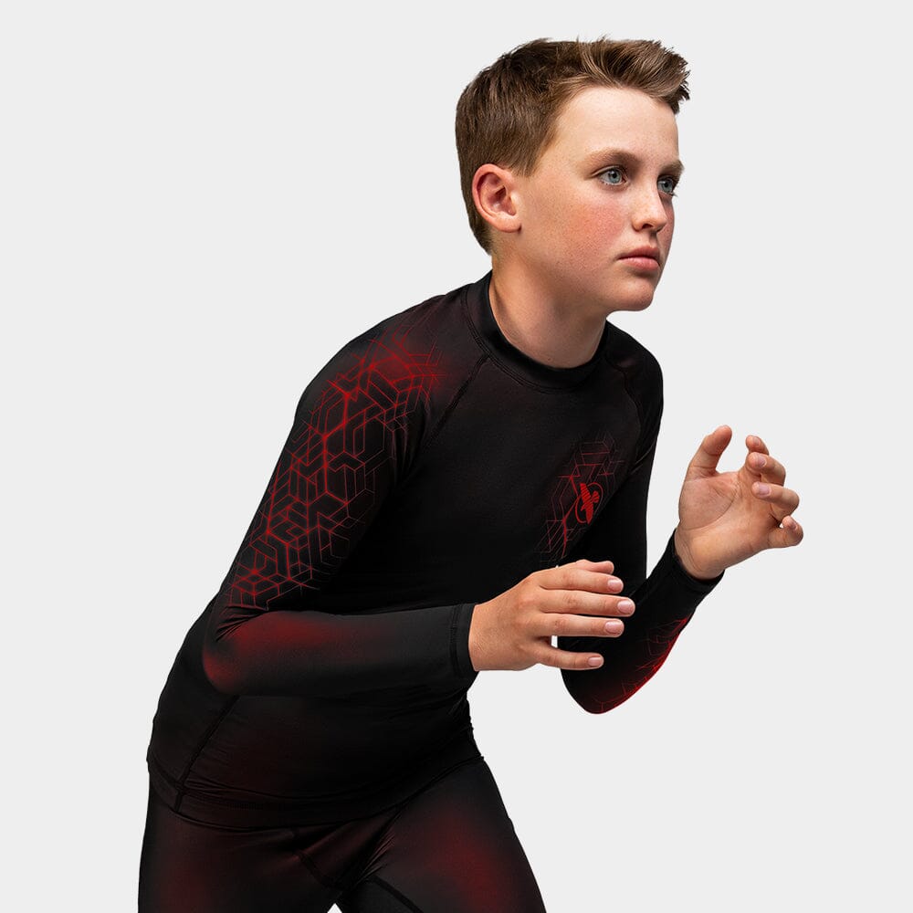 Hayabusa Geo Youth Long Sleeve Rashguard Rashguards Hayabusa 