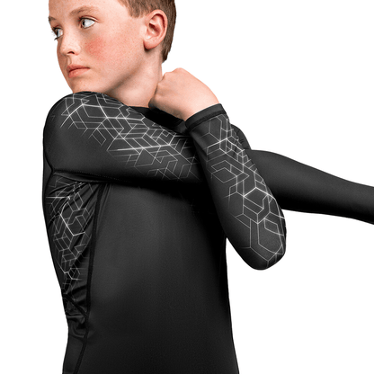 Hayabusa Geo Youth Long Sleeve Rashguard Rashguards Hayabusa 