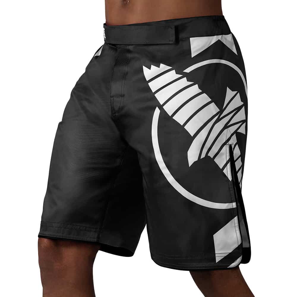 Hayabusa Icon Fight Shorts MMA Shorts Hayabusa Black/White Small 