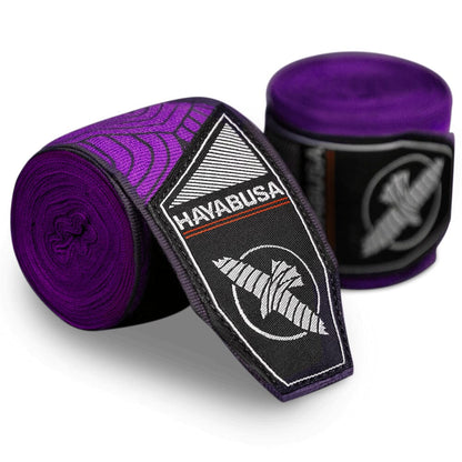 Hayabusa Perfect Stretch Printed Hand Wraps Hand Wraps Hayabusa Purple Lotus 180-inch 