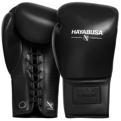 Hayabusa Pro Boxing Lace Gloves Boxing Gloves Hayabusa Black 12oz 