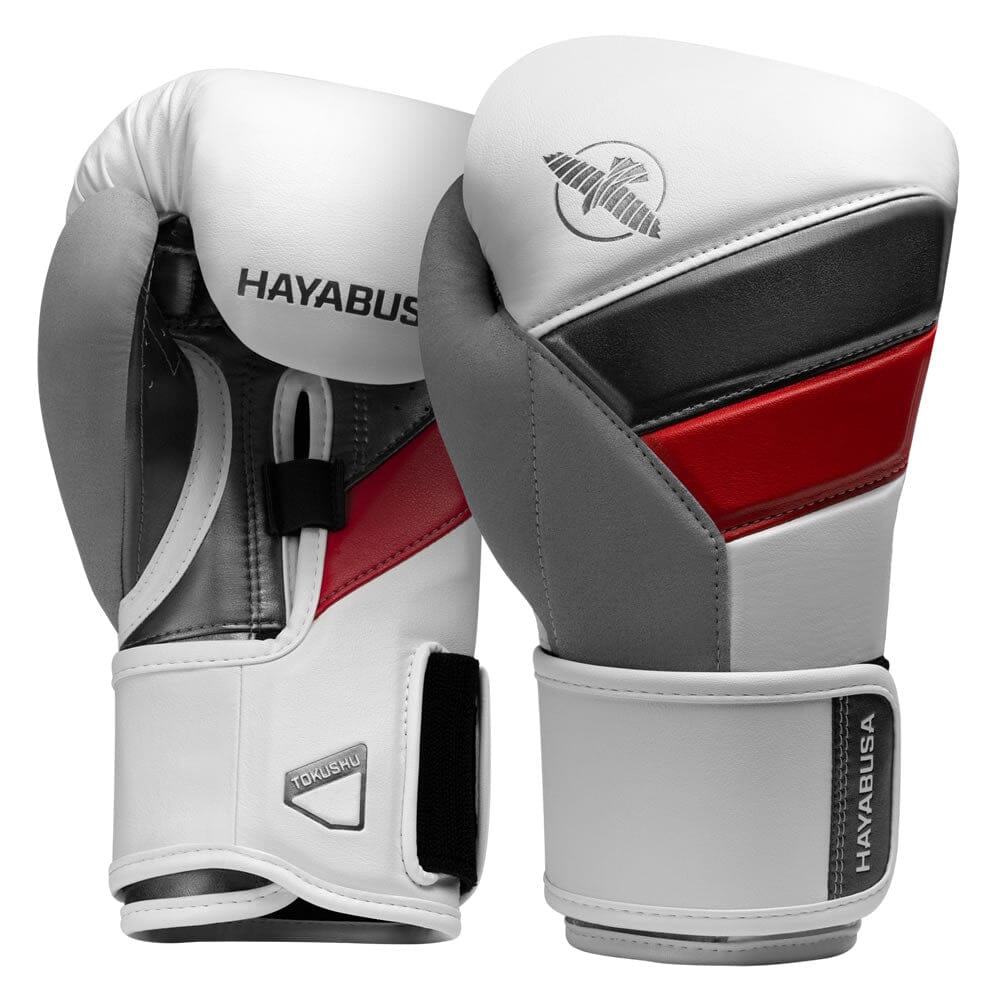 Hayabusa T3 Boxing Gloves - Limited Edition Boxing Gloves Hayabusa White/Red 12oz 