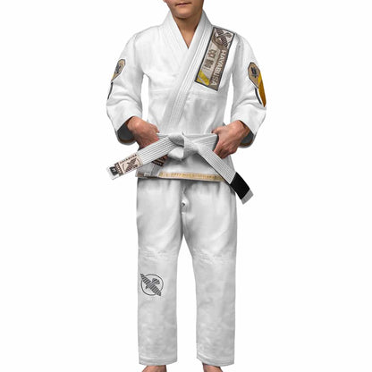 Hayabusa Youth Ascend Lightweight Jiu Jitsu Gi BJJ Gi Youth Hayabusa White Y00 