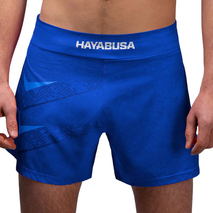 Hayabusa Arrow Kickboxing Shorts Blue Front