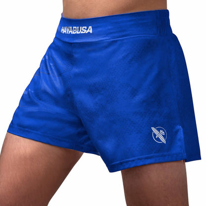 Hayabusa Arrow Kickboxing Shorts Blue Side