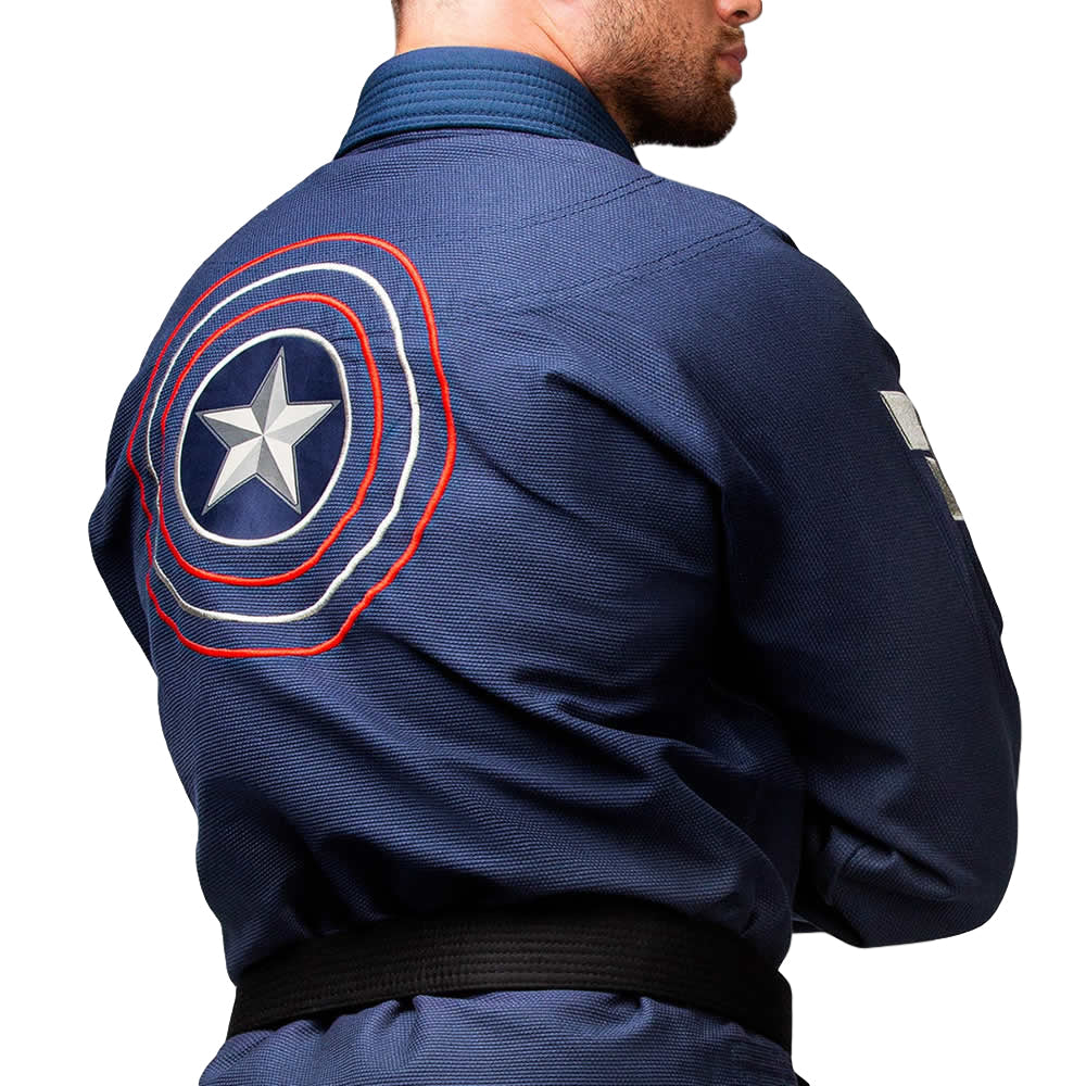 Hayabusa Marvel Captain America Jiu Jitsu Gi Jacket Back