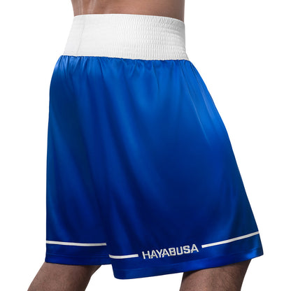 Hayabusa Pro Boxing Shorts Blue Back