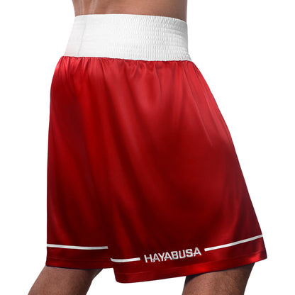Hayabusa Pro Boxing Shorts Red Back