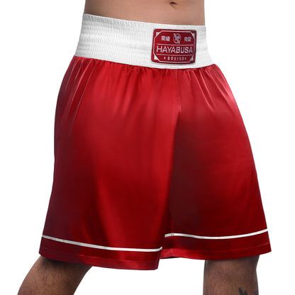 Hayabusa Pro Boxing Shorts Red Right Side