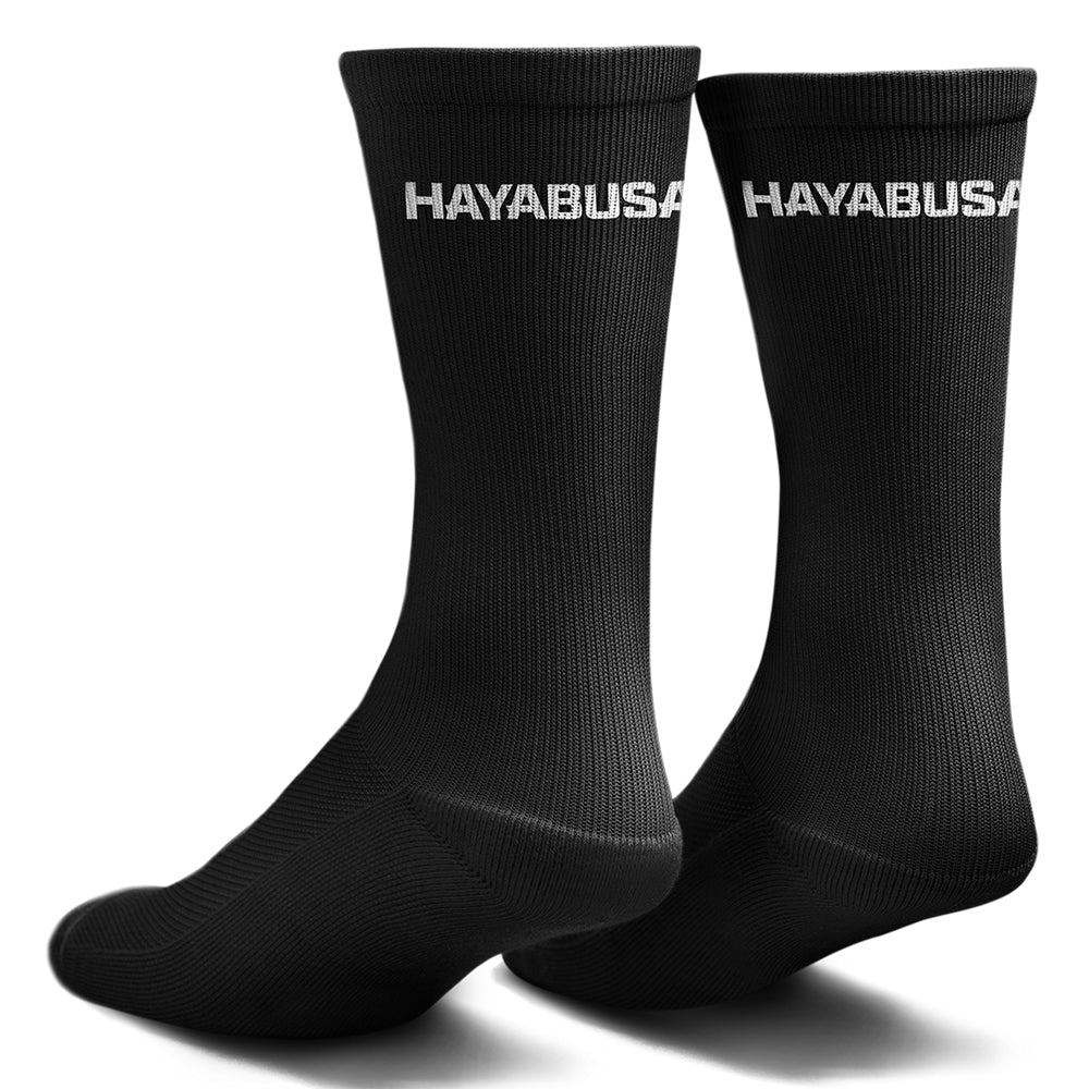Hayabusa Pro Boxing Socks Black Back