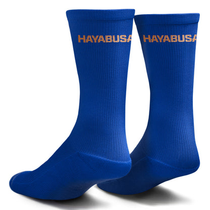 Hayabusa Pro Boxing Socks Blue Back