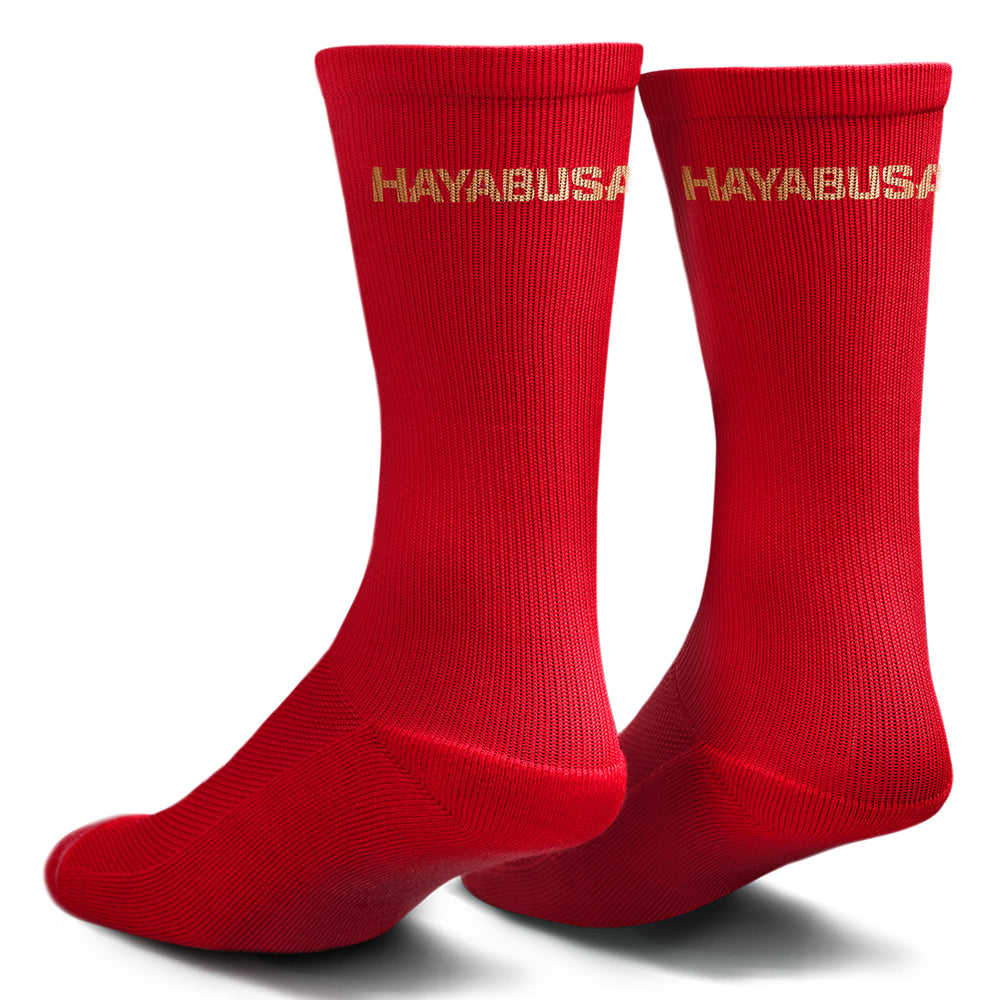 Hayabusa Pro Boxing Socks Red Back