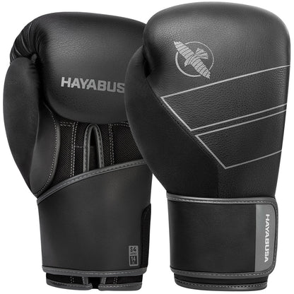 Hayabusa S4 Leather Boxing Gloves Black