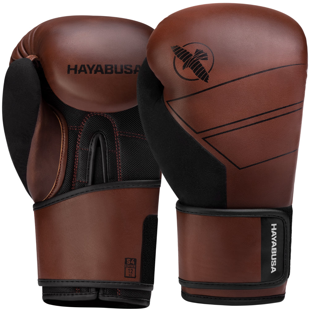 Hayabusa S4 Leather Boxing Gloves Brown