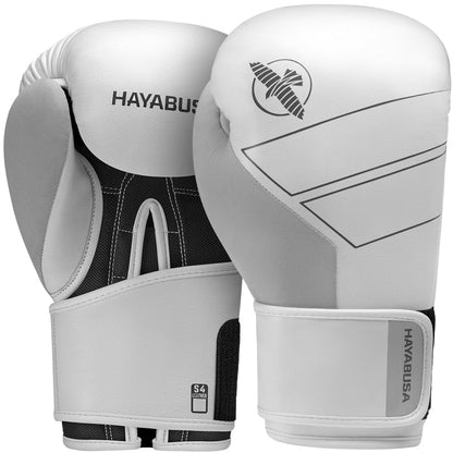 Hayabusa S4 Leather Boxing Gloves White