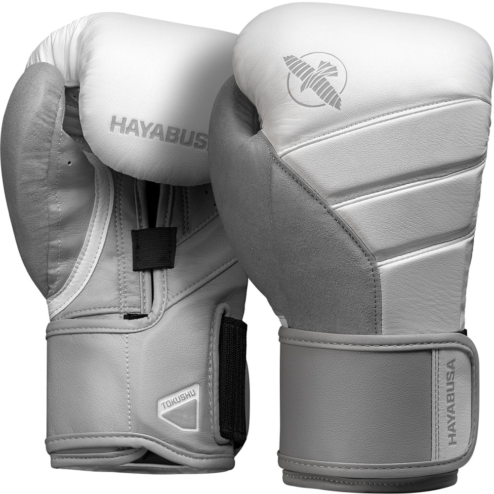 Hayabusa T3 Boxing Gloves White/Grey