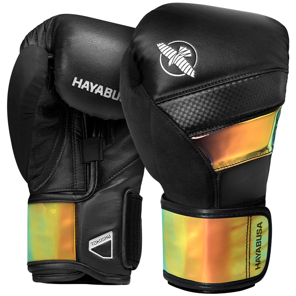 Hayabusa T3 Iridescent Boxing Gloves Black