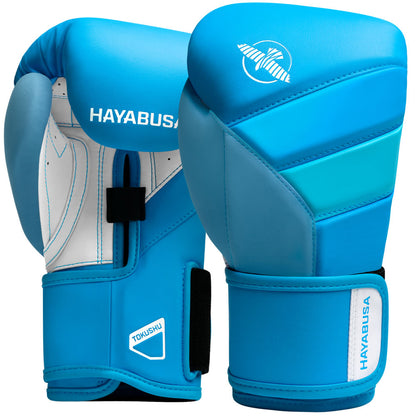 Hayabusa T3 Neon Boxing Gloves Blue