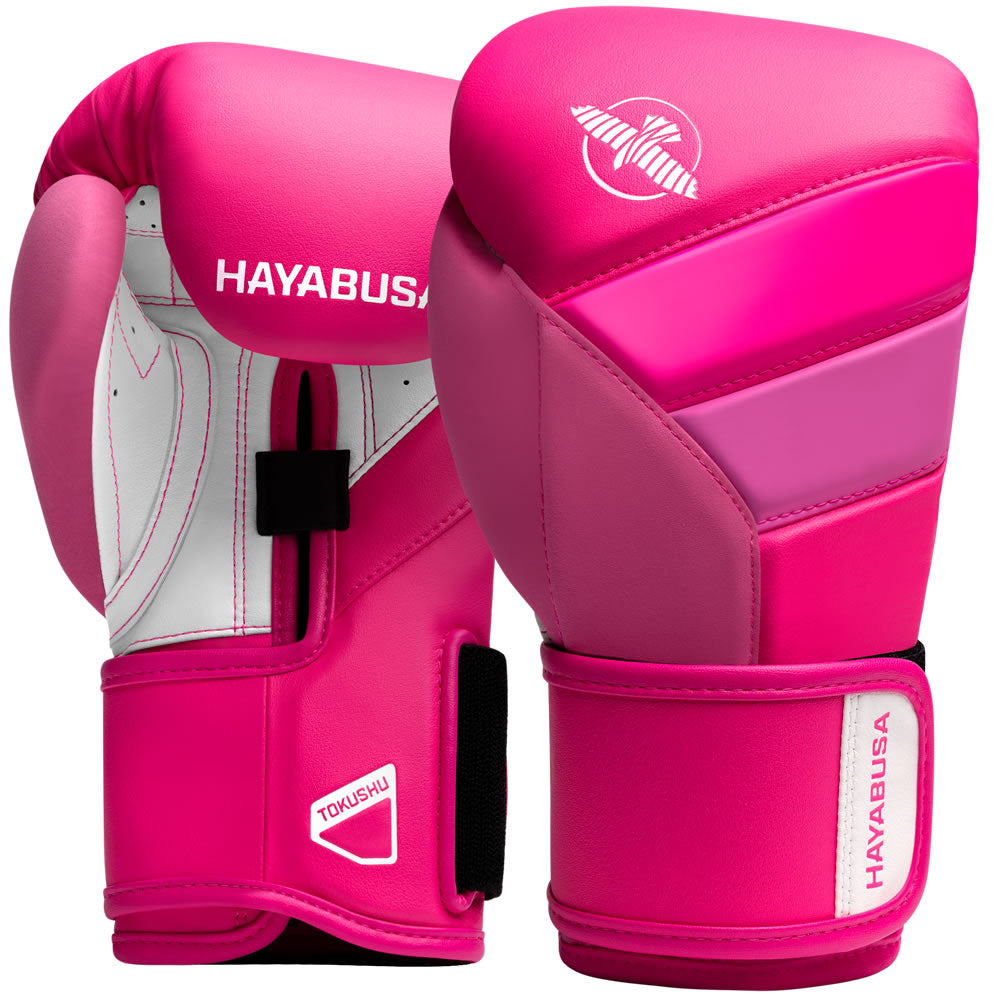 Hayabusa T3 Neon Boxing Gloves Pink