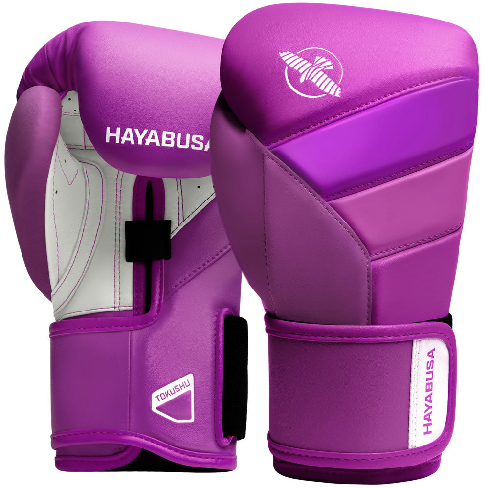 Hayabusa T3 Neon Boxing Gloves Purple