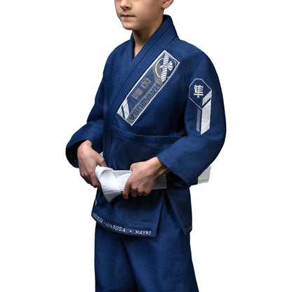 Hayabusa Youth Ascend Lightweight Jiu Jitsu Gi Blue Side