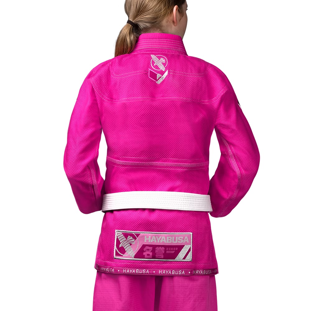Hayabusa Youth Ascend Lightweight Jiu Jitsu Gi Pink Back