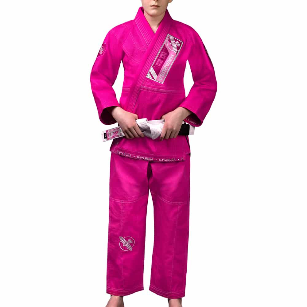 Hayabusa Youth Ascend Lightweight Jiu Jitsu Gi Pink Front